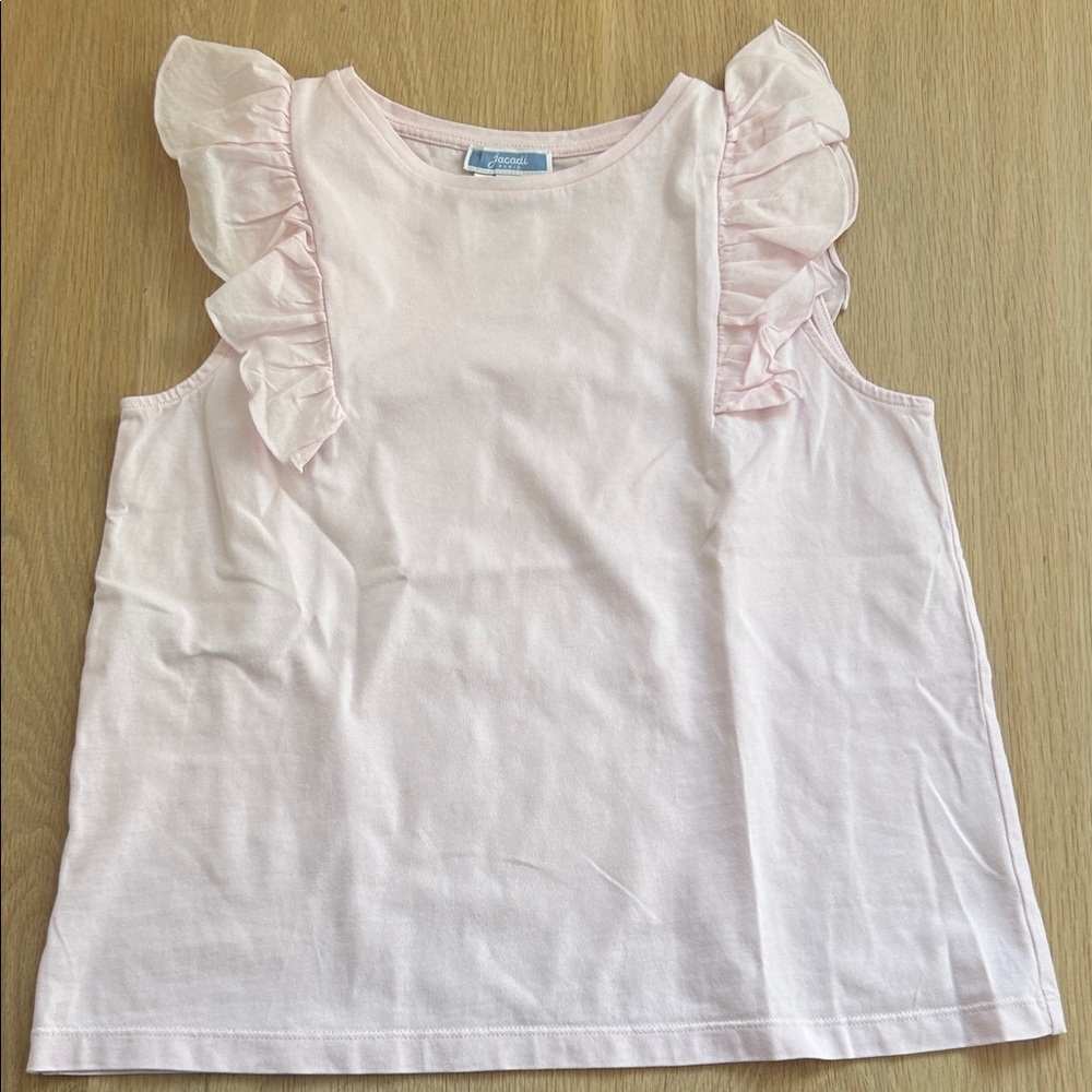 Jacadi Light Pink Ruffle Tank Top - Picture 6 of 6